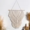 Grote boho geweven tapijt macrame muur hangende bohemian tassel home decor esthetische kamer cadeau 240411