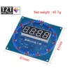 TZT DS1302 Roterande LED Display Alarm Electronic Clock Module DIY Kit LED Temperatur Display för Arduino