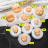 3D Baby Face Soft Clay Ceramic Mold Dolls Face Silicone Mold Cake Decorating Tools Chocolate Candy Cupcake Topper Clay Soap Mold Mold Mold