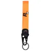 Orange Color Lanyard Tags Spielschlüssel Ring Armband Keychain Schlüsselanhänger Anhänger Schlüsselhalter Auto Motorrad -Schlüsselbundzubehör