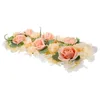 Decoratieve bloemen kunstmatige rozen bloemen achtergronden muur decor home decoreer valentijnsdag bloem lay -out bruiloft zijden doek