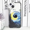 Claude Monet van Gogh Custodia per telefono art cat per iPhone 15 14 13 12 11 Pro Max Mini XS XR SE 7 8 Plus Clear Soft Cover