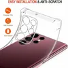 Transparent Air Bag Shockproof funda Case For Samsung Galaxy S24 S23 S22 S21 Ultra S20 FE Note 20 Ultra 5G Clear Case Cover