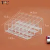 Jewelry Boxes 24 grid acrylic makeup organizer storage box cosmetics box lipstick jewelry box bracket display shelf makeup organizer