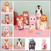 10-20pcs Animal Sacs-cadeaux mignons sacs de bonbons baby shower anniversaire de fête de biscuits sacs Bear Candy Box Cartes de voeux populaires lapin