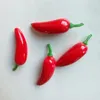 Flores decorativas 100 PCs Pimenta artificial Fake Chili Toys vegetais Ornamento