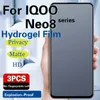 IQOoneO8 Privacy Screen Protector voor IQOO NEO8 PRO MATTE HYDOGEL FILM IQOONEO8PRO Volledige dekking Soft HD Anti Peeping
