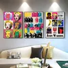 Andy Warhol Pop Art Canvas Poster Flowers Vintage Painting Trending Wall Art Printing for Living Room Home Pictures Wall Decor