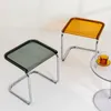 Nordic Furniture Transparent Stool Living Room Leisure Stools Shoe Changing Stool Moving Seats Creative Bedroom Dressing Stool