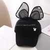 Big Bowknot Baseball Cap för barn Summer Mesh Thin Girls Sun Hatt