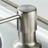 Dispensateur de savon liquide Tête de pompe d'évier en acier inoxydable avec tube de silicone détachable Lavage à main le nettoyage