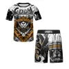 جديد MMA Kid Rashguard Jiu Jitsu T-Shirt +Pant Set Boy Girl BJJ Rash Guard Sportwear Children