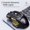 Souris muet ergonomic jeu imice gwx7 7 boutons rechargeable rgb wireless ajusté dpi ergonomic gaming office souris