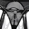 Women Lingerie Sexy Hollow Out Mesh Bra With Chain See Through Luxury Underwear Thong 3-Piece Whuta Sensual Outfits Exotic Sets