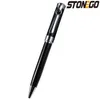 Stylo à bille de luxe Stonego, plume noire moyenne (1,0 mm) point rechargeable à rouleau à roulet