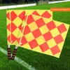 Soccer Linesman Flag 1 مجموعة احترافية تتلاشى مقاومة محاذاة ناعمة لعصا ألعاب كرة القدم