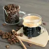 Wijnglazen dubbele tuit glas metingbeker espresso s heldere melkschuim pitcher accessoires