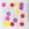 Fleurs décoratives 80pcs 2,6 cm Couleur de mélange Scrapbooking Papier d'artisanat PO Mariage Favors Cartes Invitations Décoration