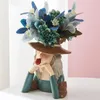 Figurine decorative ragazze creative ornamenti statue statue secco fiore vano bouquet soggiorno armadio tv disposizione moderna decorazione per la casa moderna