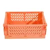 5 Färgorganiserande förvaringskorgar Fall Fällbar student Desktop Basket Tape Stationery Plastic Foldbar Container Storage Box For Student Desktop Basket