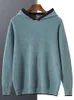 2023 Itália por atacado Design suéter personalizado top 100% mongol Pure Cashmere Knit Cardigan Zip Hoodie para homens