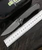 Groene stickleback vouwmes D2 Blade TC4 Titanium Alloy Handle camping Outdoor Portable Fruit Knife Praktisch EDC Tool5578655