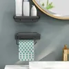 Toiletpapierhouders aluminium legering toiletpapierhouder tissue rek badkamer tissue houder voor badkamer opbergplank badkamer accessoires 240410