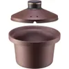 6L Purple Claypot Electric Step Pot Pot Autochtone - TGD60-SA30: parfait pour la cuisson lente des repas délicieux et nutritifs à la maison
