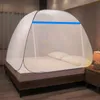 Foldbar bikakakät Yurt myggnät, hela botten, anti-fall, enkel dörr, myggnät, student sovsal myggnät