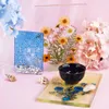 Transparent geometrisk fyrkant UV Crystal Epoxy Tray Harts Mold Diy Round Coaster Gypsum Cement Betong Silikon Mögel Heminredning