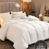 95% белая кровать из пухового одеяла Super King Размер