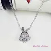 Anhänger Halsketten beste Qualität 925 Silber Original 12 Zodiakkristalle von Anhänger Halsketten Frauen Glückszahl feinen Schmuck 240410