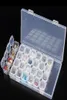 2019 28 Grids Slots Clear Adjustable Bijoux Boîtes de rangement Boîtes Case Organisateur de cas Certs Perles de conteneur pliable Savert Saver5545419