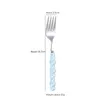 Forks Stainless Steel Fork Pearl Handle Anti-corrosion Smooth Touch Very Durable Tableware Steak Easy To Clean