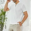 Męskie koszule letnie letnia koszula z krótkim rękodzie