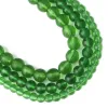Matowa zielona energia krawędzi mołowciowe Kry koraliki czeskie szklane meteorytowe okrągłe koraliki do biżuterii tworzące majsterkowanie bransoletki 15 ''