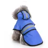 Dog Apparel Adjustable Pet Water Proof Clothes Rain Jacket Poncho Hoodies With Strip Reflective Lightweight Large Waterproof Raincoat