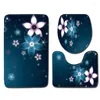 Badmatten Zeegle Badezimmer Matte Set Anti Slip Teppich Toilette und Teppichsets Cover Home Decor Floor