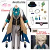 Anime Costumes Aventurine Cosplay Game Honkai Star Rail Costume Party Suit Earrings Hat Halloween Carnival Uniform Anime Clothing Custom Made 240411