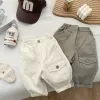 Pantalon automne Nouvel enfants pantalon décontracté solide pour nourrisson solide pantalon harem mignon poche bébé garçons pantalon coton enfants vêtements pour tout-petits