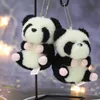 Simpatico peluche di peluche bambole ripieni di bambole di panda zaino sacca per auto che staccone donne fascino panda pendenti regalo di compleanno