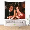 Tapices Alain Delon Impreso Hanging Tapestry Decorative Beach Mat Beach Alfombra de lanzamiento Sandy Camping Viaje de viaje