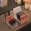 Förvaringslådor 7Grids Eyeshadow Palette Organizer Rack Makeup Powder Cake Showcase Display Holder Drawer Cosmetics Tool Acrylic Tray