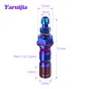 Yaruijia Titanium Bolts M10 Pitch 1.0/1.25 Double hole oil drain and exhaust screw Banjo Bolt with Bleeder Valve fBrake Caliper