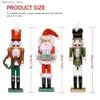 芸術と工芸品38cmクリスマスくるみ割り人形木製兵士