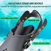 Snorkel Fins Adjustable Swim Flippers Travel Size Short Swimming Open Heel for Snorkeling Diving Child Kid Adult Men Women 240407