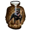 Wiosenna i jesienna moda popularna nowa seria psów 3D z kapturem sweter modny wszechstronny sweter