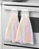 Mermaid Scales Rainbow Colors Bathroom Hand Towel Kitchen Tools Absorbent Hand Towels Custom Hanging Wipe Towel Soft Hand Cloth