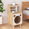 Neue Katzennest Nachttisch Dual Purpose Haustier Möbel Katzenbettschrank fester Holz Nachttisch Multi Purpose Lagertischschrank