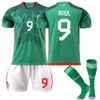 2223 Mexico Football No. 14 Home 16 Soccer Jersey Green 9 Raul 22 Lozeno Suit Original Socks